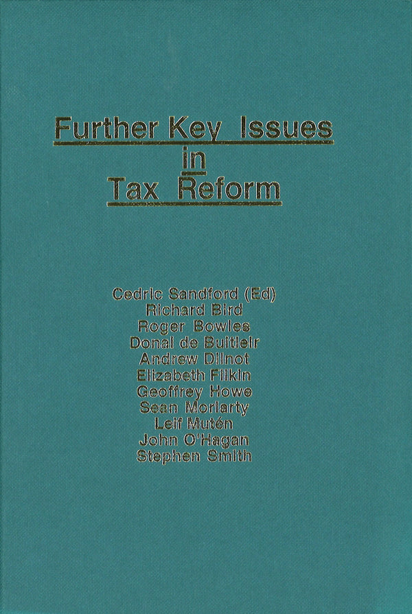 Further Key Issues in Tax Reform
