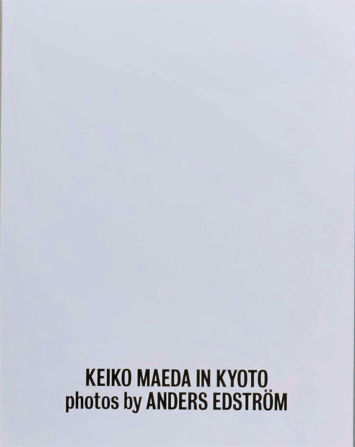Keiko Maeda in Kyoto
