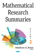 Mathematical Research Summaries (with Biographical Sketches)