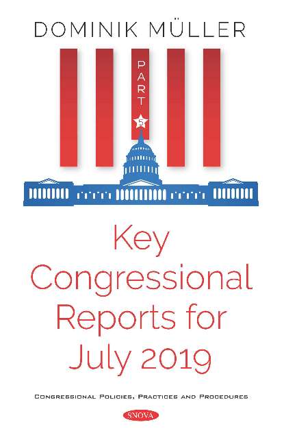 Key Congressional Reports for July 2019