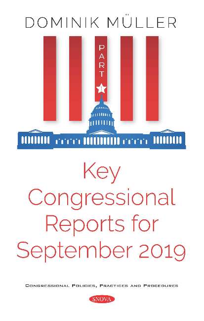 Key Congressional Reports for September 2019