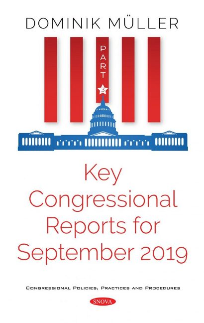 Key Congressional Reports for September 2019