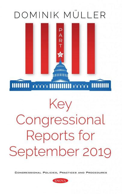 Key Congressional Reports for September 2019