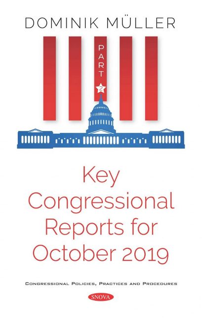 Key Congressional Reports for October 2019