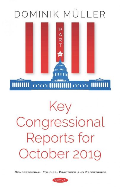 Key Congressional Reports for October 2019