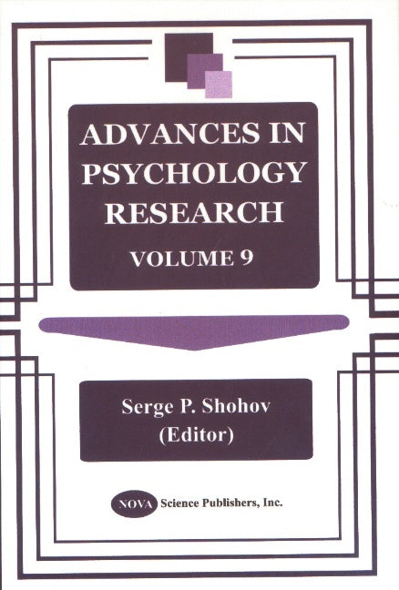 Advances in Psychology Research