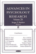 Advances in Psychology Research