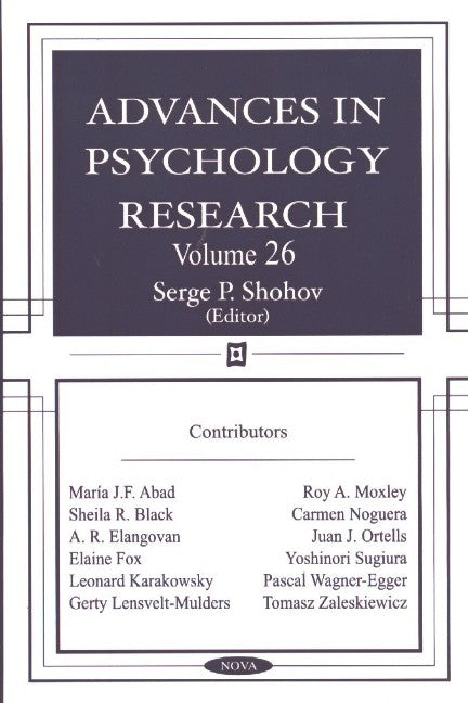 Advances in Psychology Research