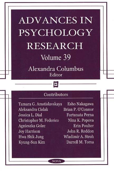 Advances in Psychology Research