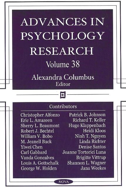 Advances in Psychology Research