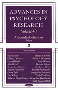 Advances in Psychology Research