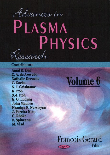 Advances in Plasma Physics Research