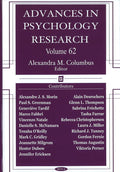 Advances in Psychology Research