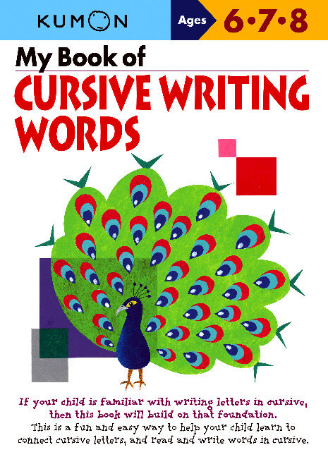 Kumon My Book of Cursive Writing Words