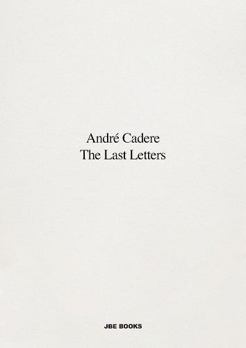 The Last Letters (Letters About a Work)