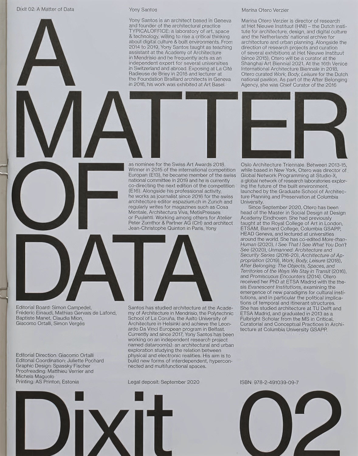 A Matter of Data