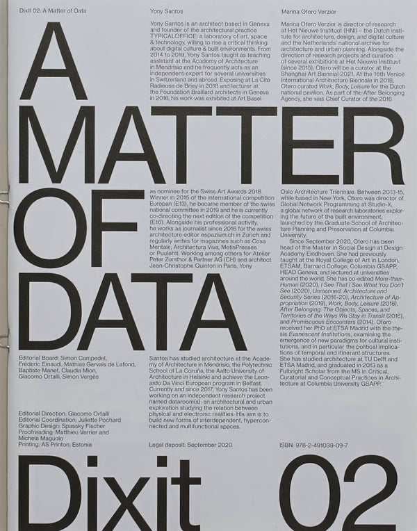 A Matter of Data