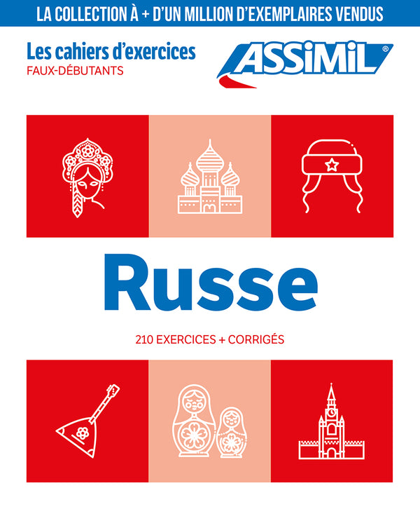 Cahier Exercices Russe Faux Debutants