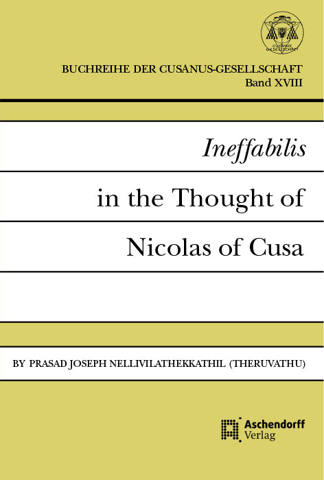 Ineffabilis in the Thought of Nicolas of Cusa