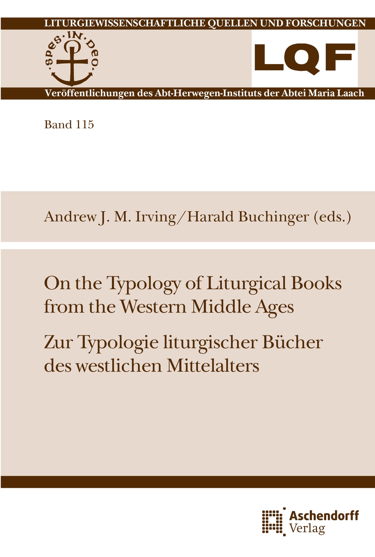 On the Typology of Liturgical Books from the Western Middle Ages