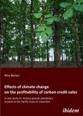 Effects of climate change on the profitability of carbon credit sales