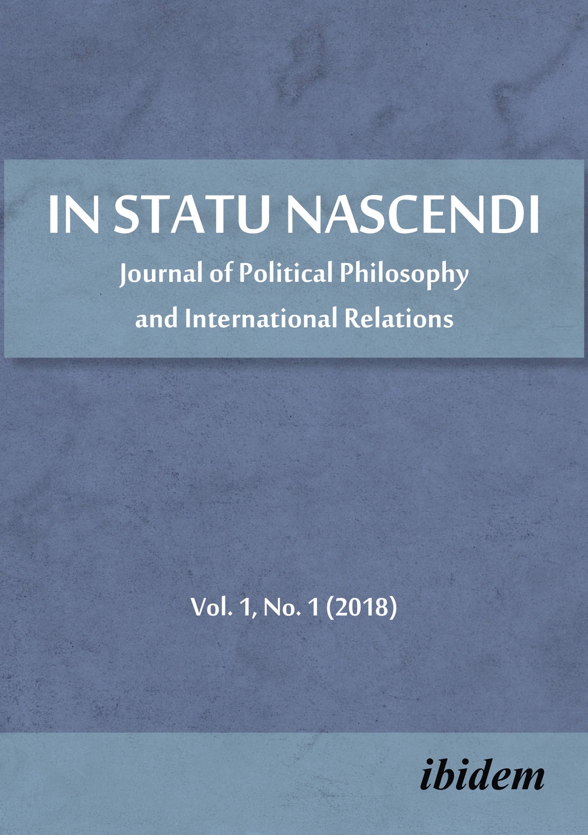 In Statu Nascendi
