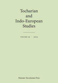 Tocharian and Indo-European Studies vol. 19.