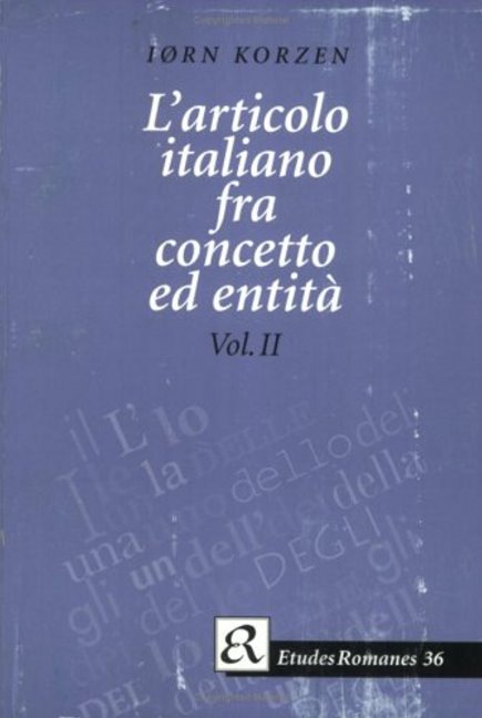 L'articolo italiano fra concetto ed entitá