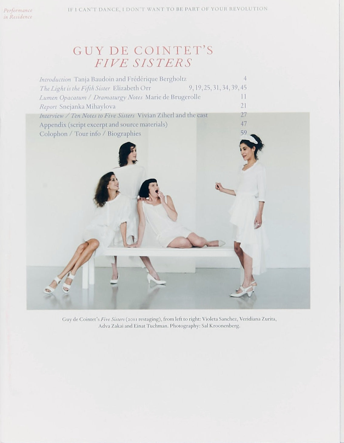 Guy de Cointet's Five Sisters