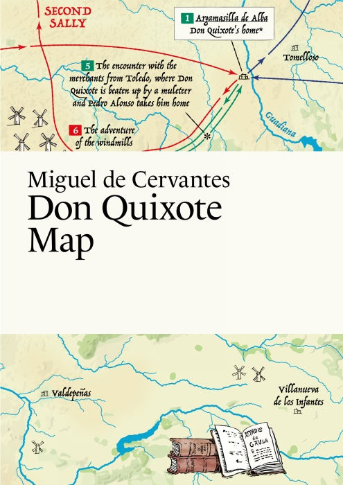 Miguel de Cervantes, Don Quixote Map