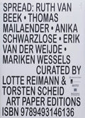 Spread: Ruth van Beek, Thomas Mailaender, Anika Schwarzlose, Erik van der Weijde, Mariken Wessels