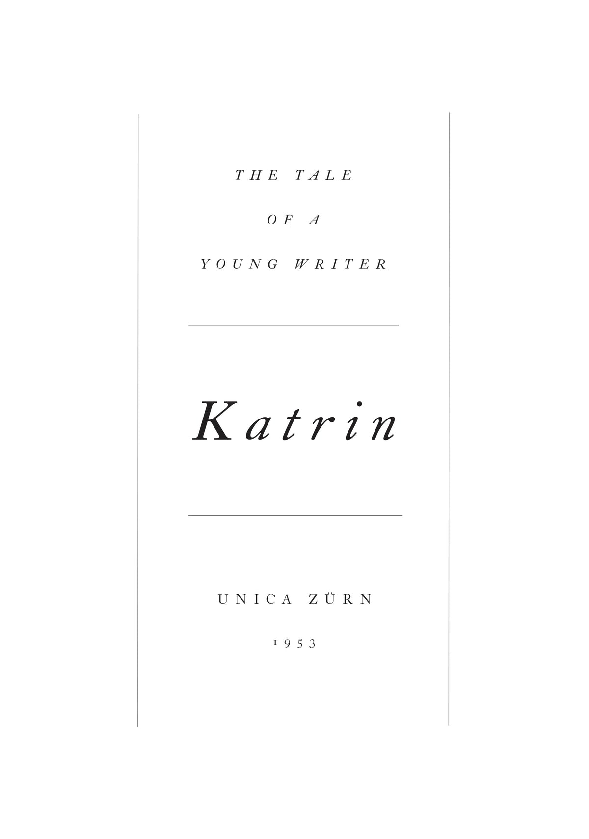 Katrin: The Tale of a Young Writer